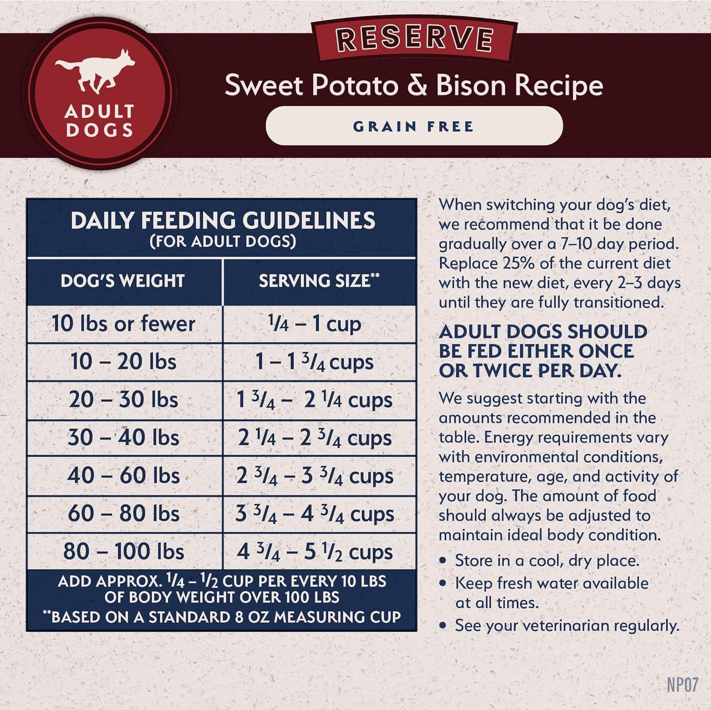Limited Ingredient Grain-Free Dog Food – Sweet Potato & Bison, 12 lb