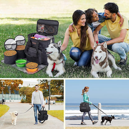 Dog Travel Kit – Complete Set with Bowls, Backpack & Food Storage