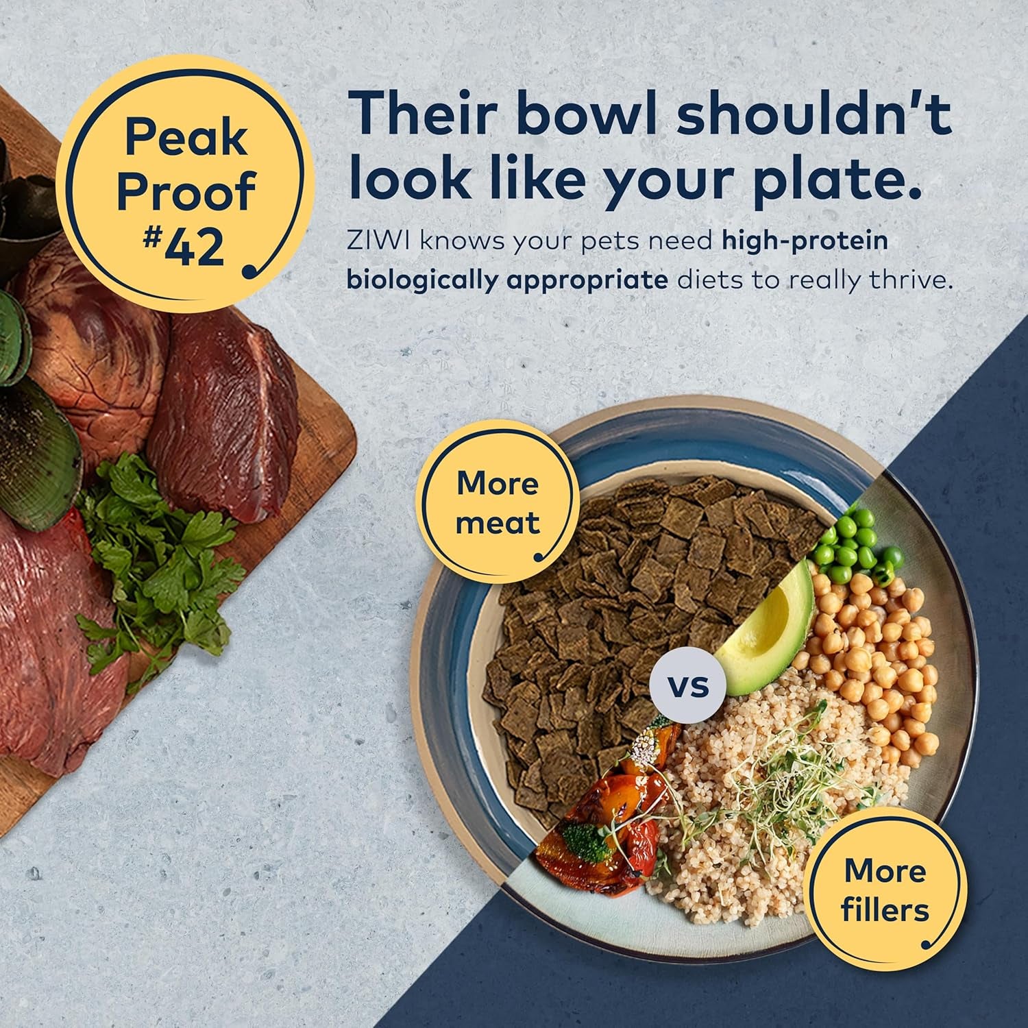 Peak Premium Air-Dried Beef Dog Food – High Protein + Superfoods (16 oz)