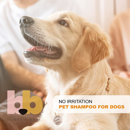 Buddy‘s Best Premium Oatmeal Dog Shampoo – Calming Lavender for Smelly Dogs (16 oz)