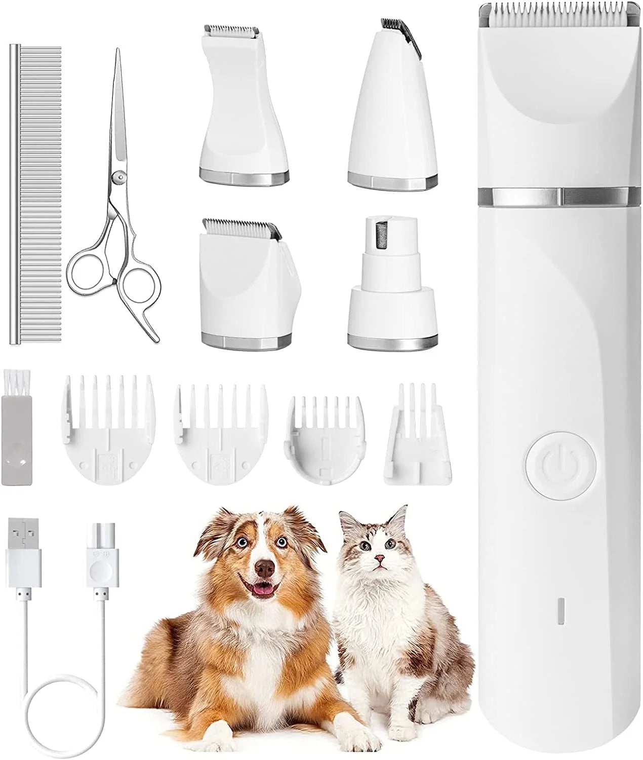 Professional Pet Grooming Kit – Low-Noise, Rechargeable Clippers