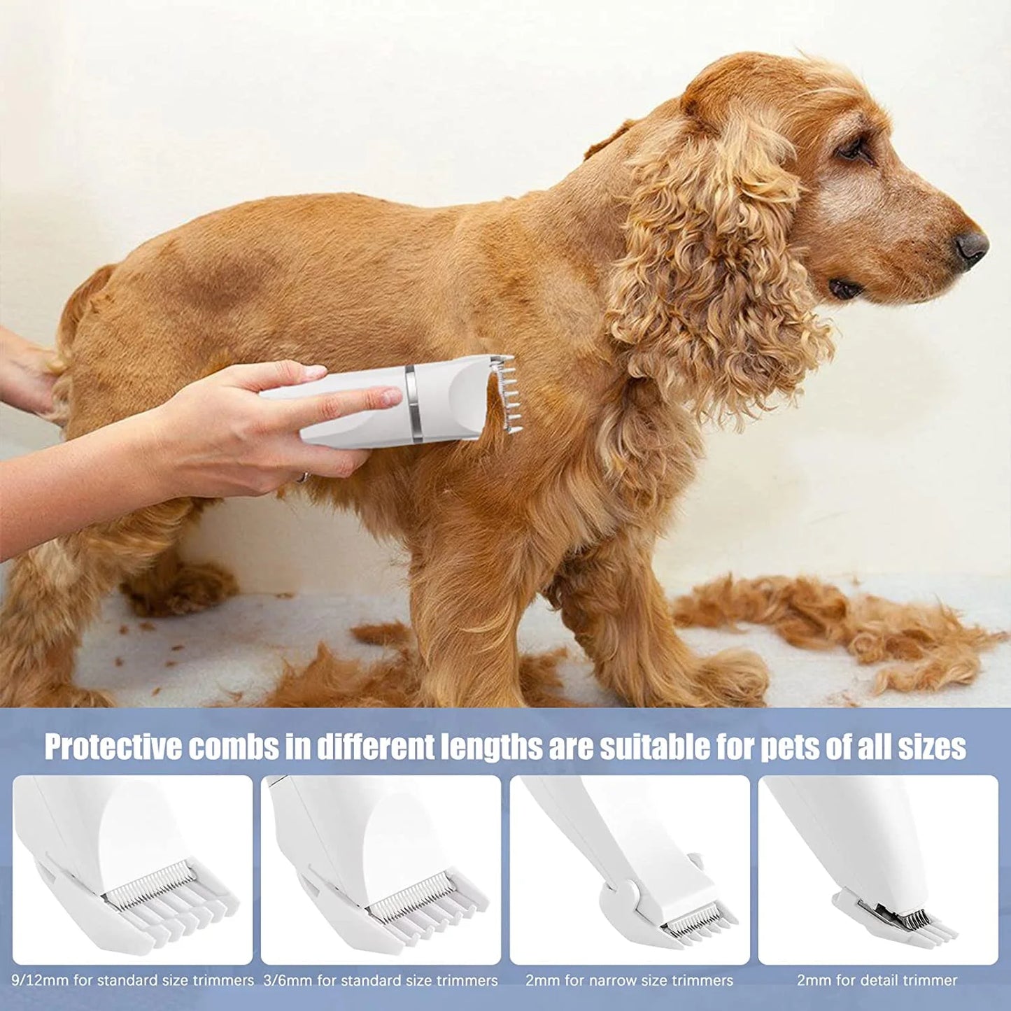 Professional Pet Grooming Kit – Low-Noise, Rechargeable Clippers